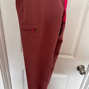 Pink figs jogger scrubs